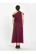 041162 Ruffled Midi Skirt