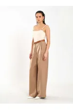 031660 Single Pleated Wide Belt Trousers