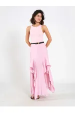 111711 Embellished Belted Dress