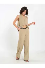 031661 Straight Cut Belted Trousers