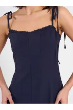 111554 Ruffled Voile Midi Dress