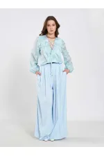 031676 Pleated Loose Fit Belted Trousers 031676 Pleated Loose Fit Belted Trousers