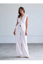 031661 Straight Cut Belted Trousers