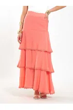 Jupe à volants superposés 041040