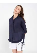 080825 Cotton Shirt with Hem 080825 Cotton Shirt with Hem