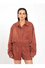 160897 Veste bomber à poche unique