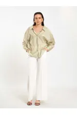 Chemise oversize à col ouvert 080811