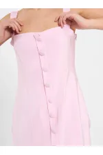 Robe courte boutonnée 111707