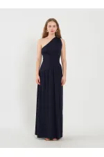 Robe corset asymétrique à taille 111688