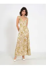 Robe fendue à motifs 111557