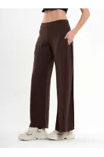 031595 Wide Leg Trousers with Side Pleats