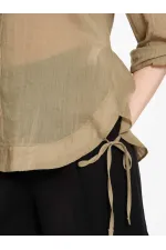 080825 Cotton Shirt with Hem 080825 Cotton Shirt with Hem