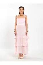 041040 Layered Ruffled Skirt