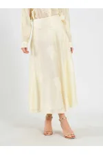 Jupe midi à volants 041192