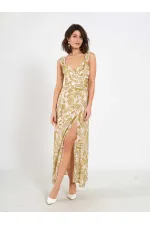 Robe fendue à motifs 111557