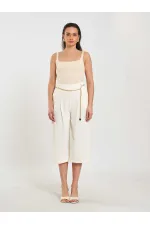 010872 Bermuda à ceinture à chaîne