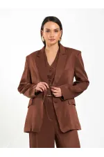 131055 Veste oversize à un bouton