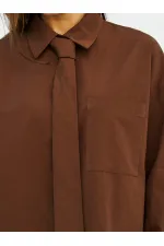 080733 Kravatlı Tek Cep Gömlek