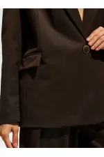 130984 Single-Button Blazer Jacket