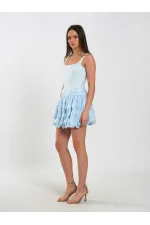 Jupe ballon avec corsage à la taille 041166