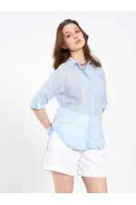 080825 Cotton Shirt with Hem 080825 Cotton Shirt with Hem