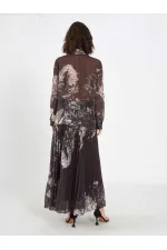 Chemise en mousseline effet aquarelle 080813