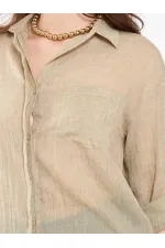 080825 Cotton Shirt with Hem 080825 Cotton Shirt with Hem