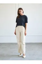 031666 Düz Paça Orta Bel Jeans