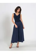 Jupe midi évasée 041188 avec dos élastiqué