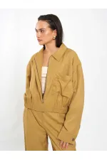 160897 Single Pocket Bomber Jacket