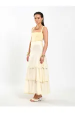 041040 Layered Ruffled Skirt