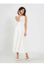 Robe midi sans manches 111717