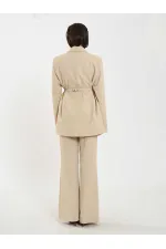 131060 Kemer Detaylı Oversize Ceket