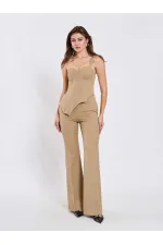 071781 Tek Omzu Askılı Asimetrik Bluz