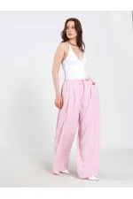 031678 Elastic Waist Detail Belted Trousers 031678 Elastic Waist Detail Belted Trousers