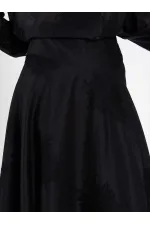 Jupe midi à volants 041192