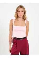 071857 Square Neck Strappy Blouse