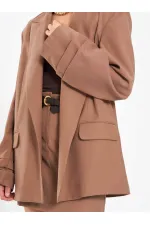 131046 Veste oversize à manches plissées