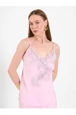 220657 Lace Detail Top and Bottom Set