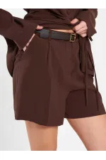 010867 Pileli Mini Şort