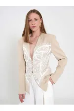 131064 Lace Corset Fit Jacket