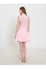 041182 Beli Nervürlü Mini Etek 041182 Beli Nervürlü Mini Etek