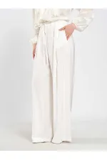 031678 Beli Lastik Detaylı Belden Bağlamalı Pantolon 031678 Beli Lastik Detaylı Belden Bağlamalı Pantolon