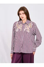 080716 Yakma Detaylı Gömlek