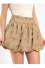 Jupe ballon avec corsage à la taille 041166