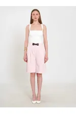 010880 Stella Bermuda Shorts with Buckle