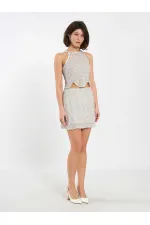 041184 Mini Bell-Shaped Sequin Skirt