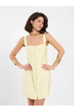 Robe courte boutonnée 111707