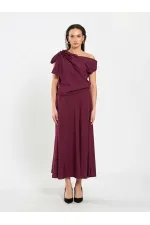 041162 Ruffled Midi Skirt