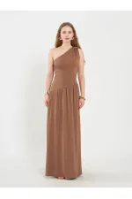 Robe corset asymétrique à taille 111688